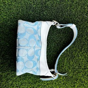 VINTAGE BLUE COACH BAG